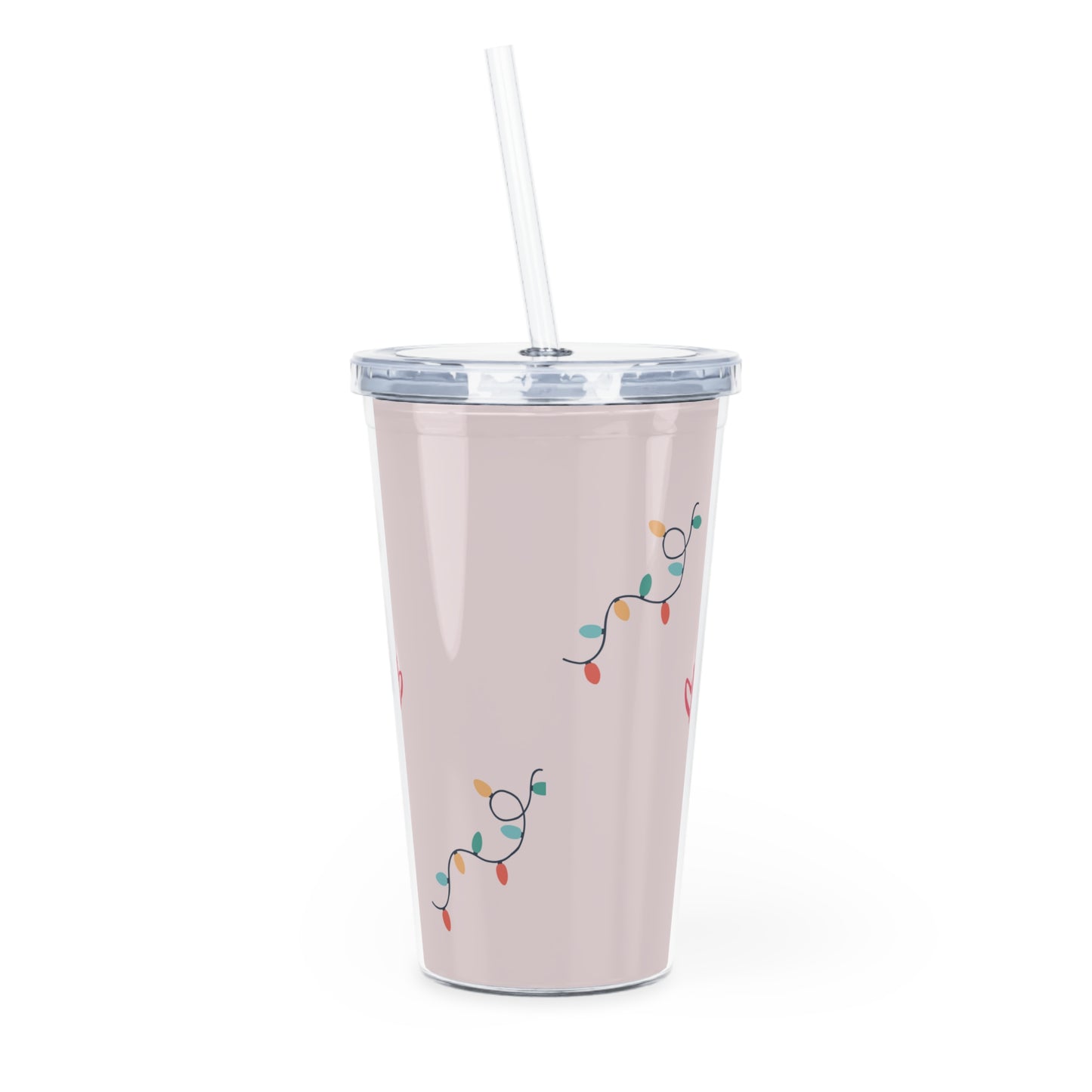 DinoLove Duo Valentine Plastic Tumbler with Straw [Customizable!]