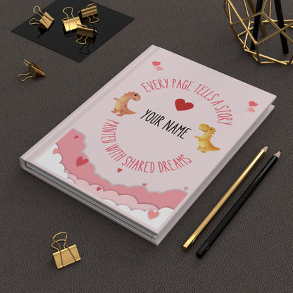 DinoLove Duo Hardcover Journal Matte [Customizable!]