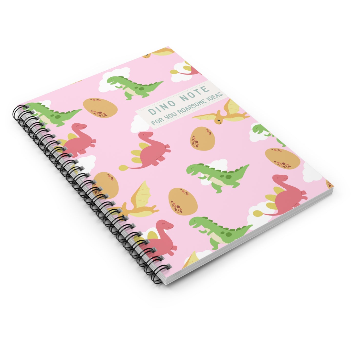 Your Dino Note Spiral Notebook - (Pink)