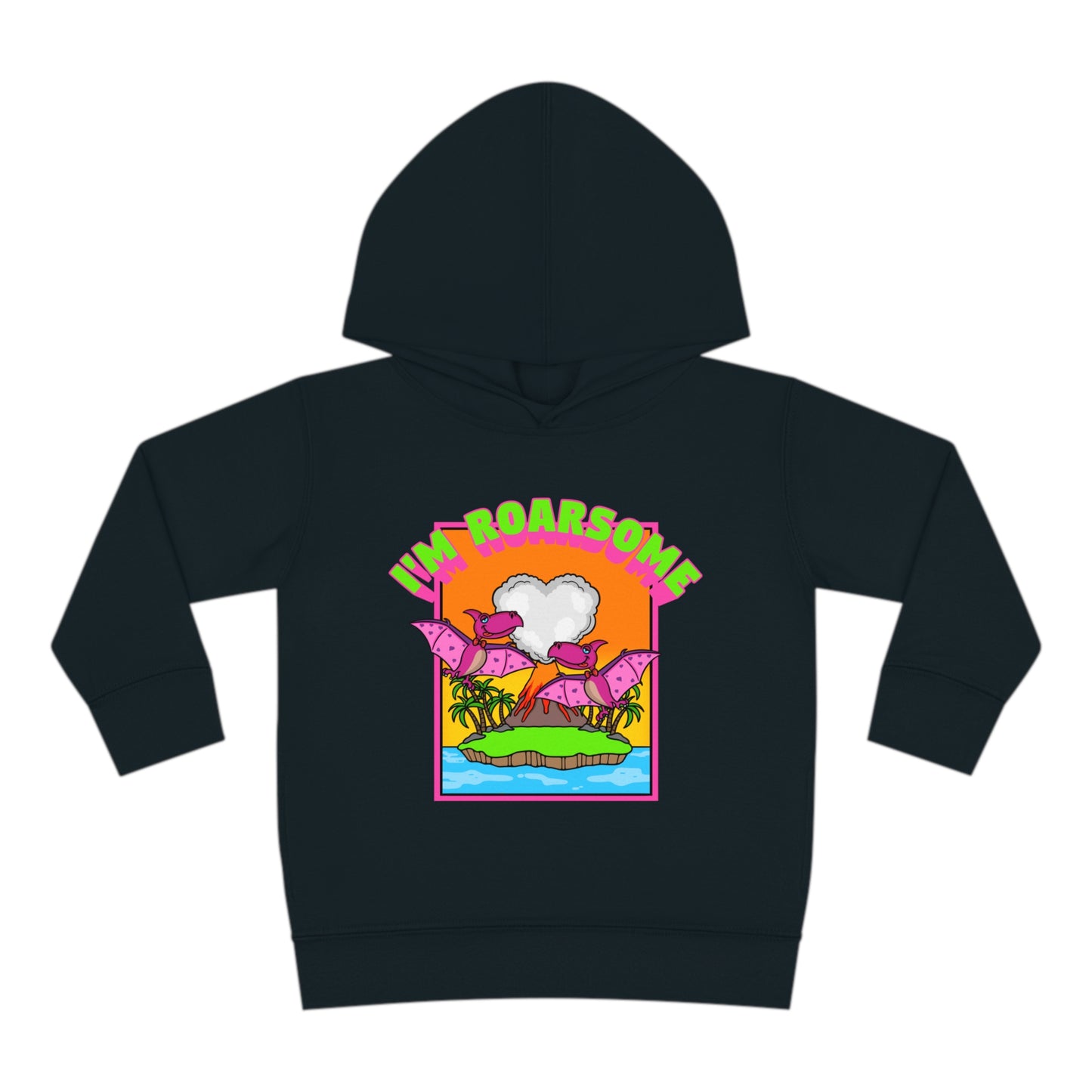 I'm Roarsome ! Toddler Pullover Fleece Hoodie - Pterodactylus (4 Colours)