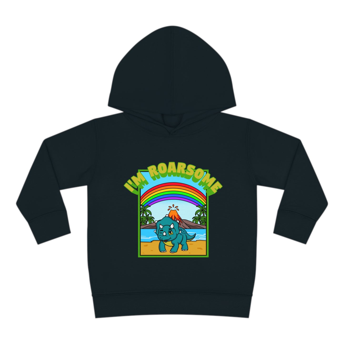 I'm Roarsome! Toddler Pullover Fleece Hoodie -Triceratop (4 colors)