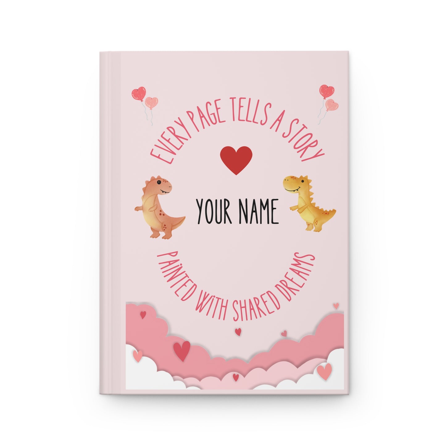 DinoLove Duo Hardcover Journal Matte [Customizable!]