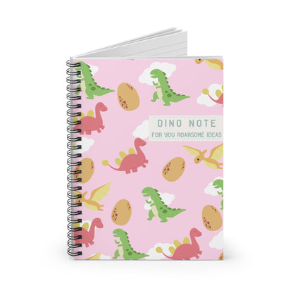 Your Dino Note Spiral Notebook - (Pink)