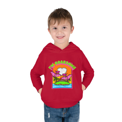 I'm Roarsome ! Toddler Pullover Fleece Hoodie - Pterodactylus (4 Colours)