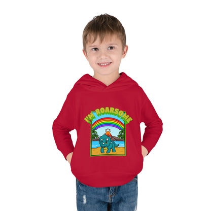 I'm Roarsome! Toddler Pullover Fleece Hoodie -Triceratop (4 colors)