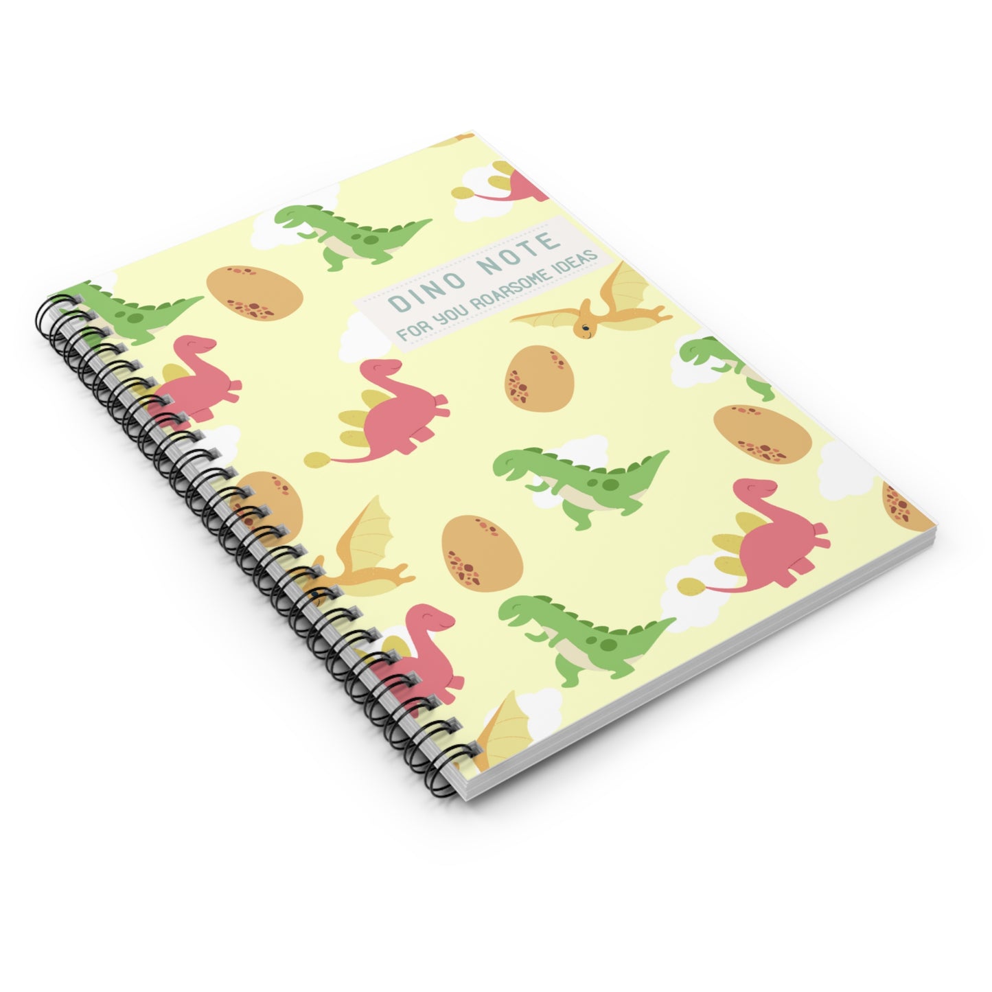 Your Dino Note Spiral Notebook - (Yellow)