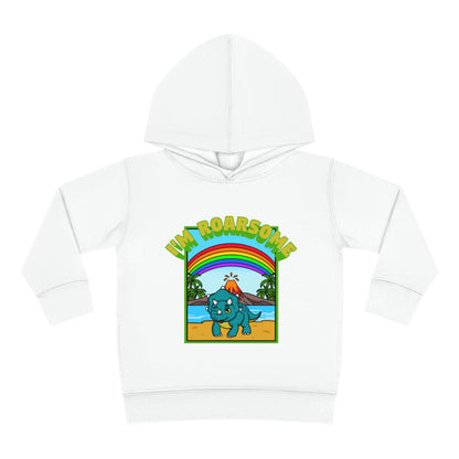 I'm Roarsome! Toddler Pullover Fleece Hoodie -Triceratop (4 colors)