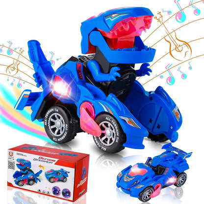 Dinosaur Car Toy with Light Music for Toddlers