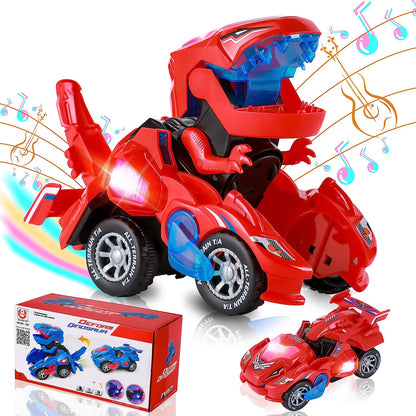 Dinosaur Car Toy with Light Music for Toddlers