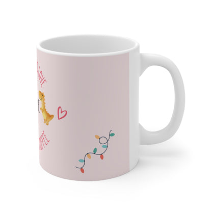 DinoLove Duo Loving Valentine Ceramic Mug 11oz [Customizable!]