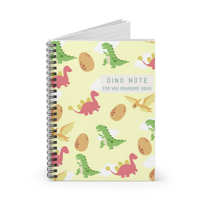 Your Dino Note Spiral Notebook - (Yellow)