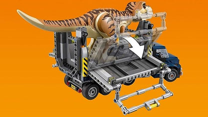 LEGO Jurassic World T. rex Transport 75933 Dinosaur Play Set with Toy Truck (609 Pieces)