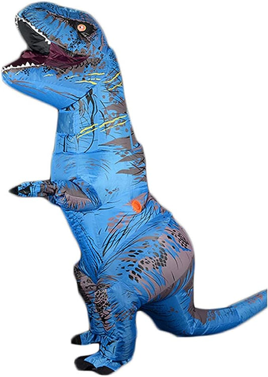 Inflatable Dinosaur Costume for Adult T-rex Blow up Costume Funny Halloween Party Cosplay Fancy Costume