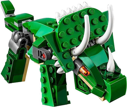 LEGO Creator 3 in 1 Mighty Dinosaur Toy, Transforms from T. rex to Triceratops to Pterodactyl Dinosaur Figures 31058