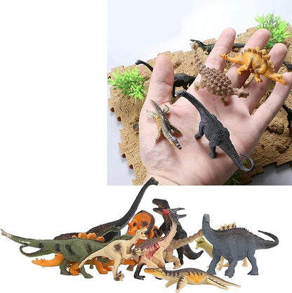 Mini Dinosaur Figures 12 Pieces