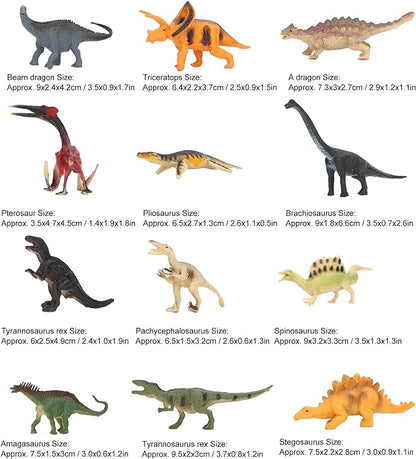 Mini Dinosaur Figures 12 Pieces