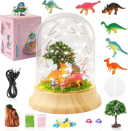 Dinosaur Night Light(USB Upgrade Version),Build Your Own Dinosaur Toys for Kids, Dinosaur Craft Kit-The Ideal Birthday Christmas Gifts