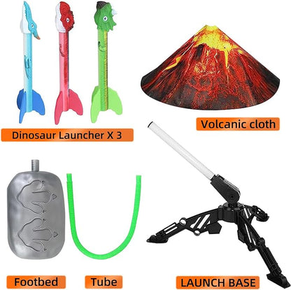 Neoot Toys for Boys Age 3-12, Dinosaurs Toys for Kids, Rocket Launcher - Outdoor Toys, Launch up to 100 ft