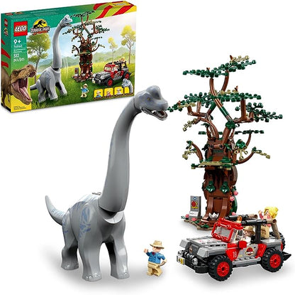 LEGO Jurassic Park Brachiosaurus Discovery 76960 30th Anniversary Dinosaur Toy, Jurassic World, Features a Large Dinosaur Figure and Brick Built Jeep Wrangler Car Toy