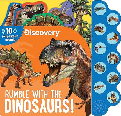 Discovery: Rumble with the Dinosaurs! Board book – Sound Book