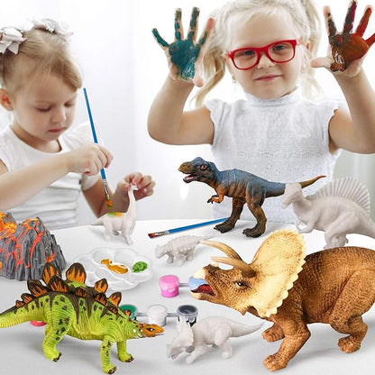 3D Dinosaurs Painting Kit with 12 Dinos