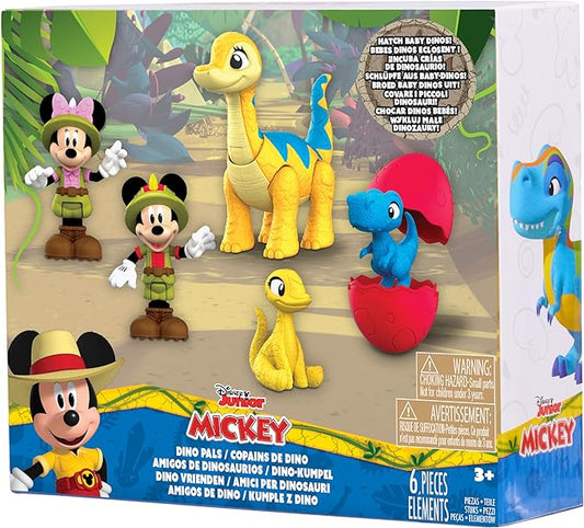 Mickey Mouse Dino Friend & Figure Set, Kids Toys for Ages 3 Up, Gifts and Presents