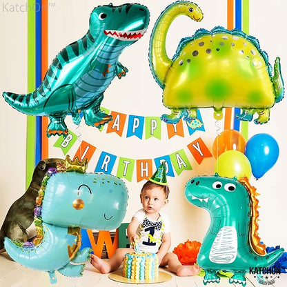 Giant Baby Dinosaur Balloons - 38 Inch Dinosaur Balloons for Birthday Party | Dino Balloons for Dinosaur Party Decorations