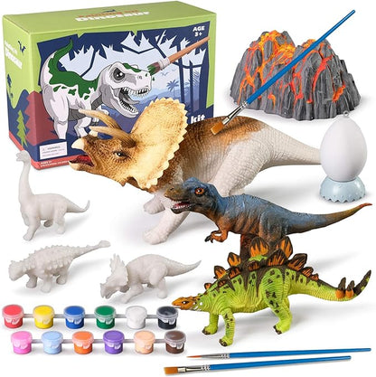 3D Dinosaurs Painting Kit with 12 Dinos