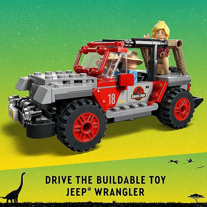 LEGO Jurassic Park Brachiosaurus Discovery 76960 30th Anniversary Dinosaur Toy, Jurassic World, Features a Large Dinosaur Figure and Brick Built Jeep Wrangler Car Toy