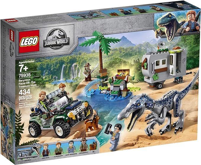 LEGO Jurassic World Baryonyx Face-Off: The Treasure Hunt 75935 Building Kit (434 Piece)