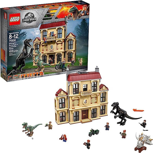 LEGO Jurassic World Indoraptor Rampage at Lockwood Estate 75930 Popular Building Kit, Best Fallen Kingdom Indoraptor Dinosaur Toy (1019 Pieces)