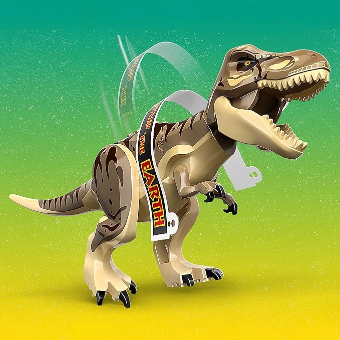 LEGO Jurassic Park Visitor Center: T. rex & Raptor Attack 76961 Buildable Dinosaur Toy; Including a Dino Skeleton Figure, 6 Minifigures and More