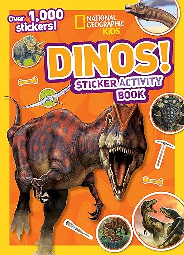 National Geographic Kids Dinos Sticker Activity Book: Over 1,000 Stickers!     Paperback – July 8 2014