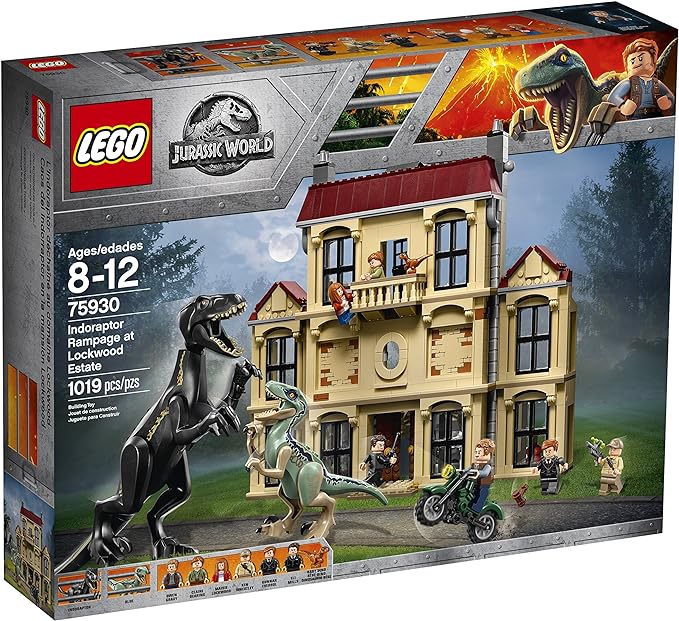 LEGO Jurassic World Indoraptor Rampage at Lockwood Estate 75930 Popular Building Kit, Best Fallen Kingdom Indoraptor Dinosaur Toy (1019 Pieces)